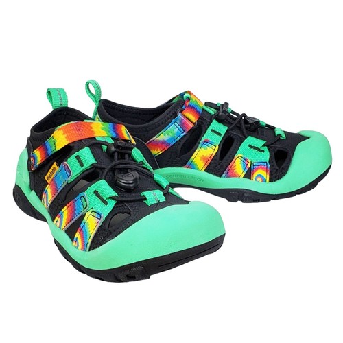 Keen child youth knotch creek sandals sneakers tie dye green waterproof outdoor - Picture 4 of 14