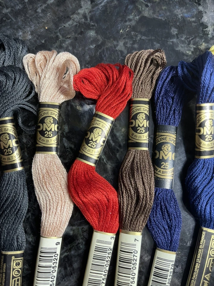 MIXED LOT OF 13 Skeins of DMC 6-strand 100% Cotton Embroidery Floss - Image 3 of 4