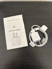 Apple USB Power Adapter Lightning Cable Excellent Condition