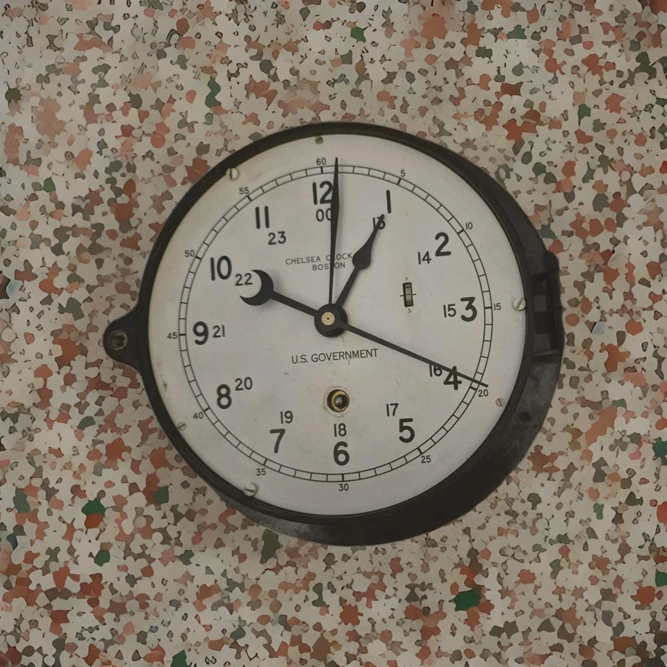 RELOJ CHELSEA🕰️ Co. Gobierno de EE. UU. 6" con cuerda de llave, ⭐¡TODAS LAS PIEZAS ORIGINALES FUNCIONAN!⭐ Foto 2 de 4