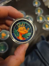 Potheads Popeye Stoner Adventure Merlins Blue Magic 1Oz Silver Round COA