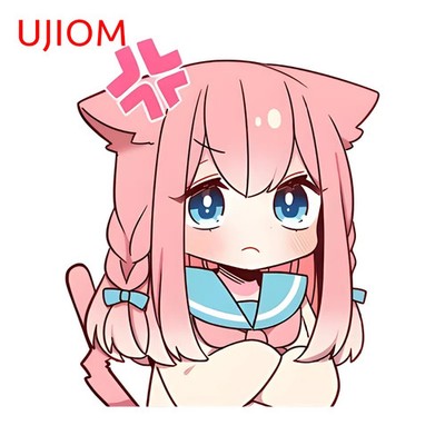 UJIOM Gotoh Hitori Waifu Wall Sticker Cat Ears Girl Wallpaper Home Decor Decal