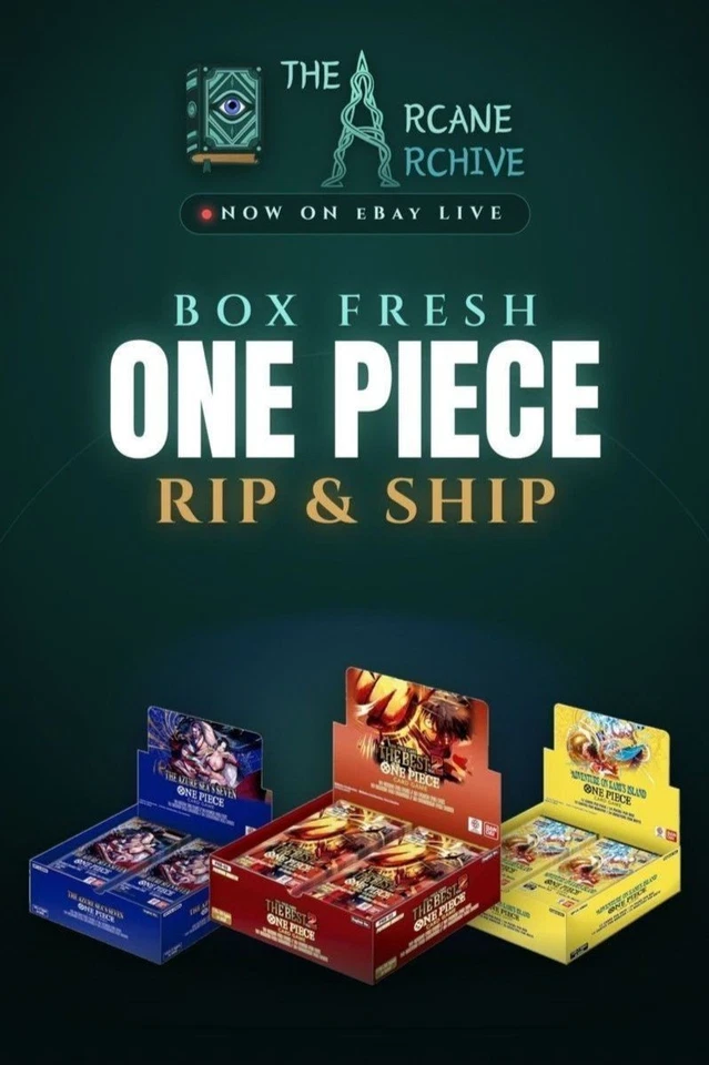One Piece Box Fresh Rip & Ship, Live from the Arcane Archive!