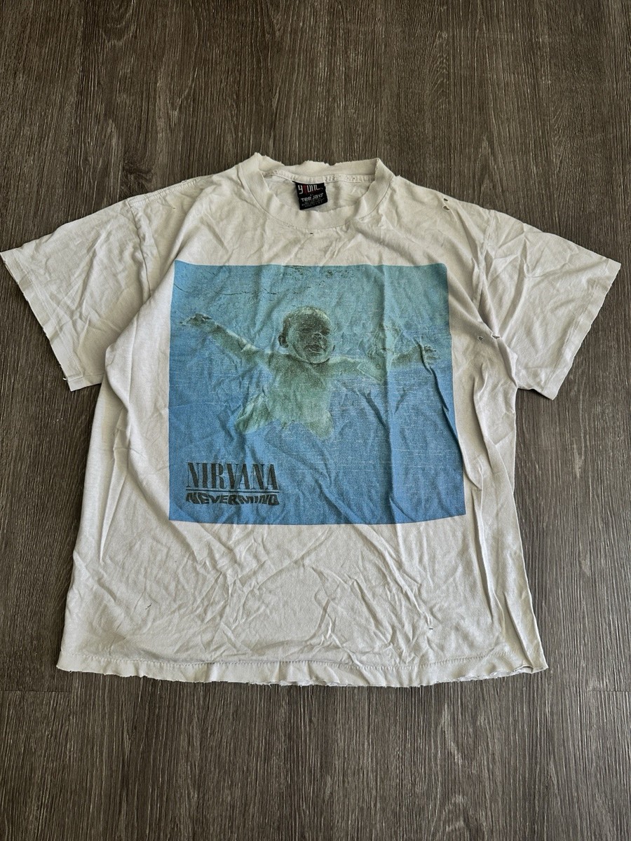 Vintage Nirvana Nevermind Giant Tag Shirt XL Thrashed | eBay