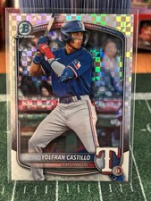 2025 Bowman Draft #BDC-107 Yolfran Castillo Chrome X-Fractor