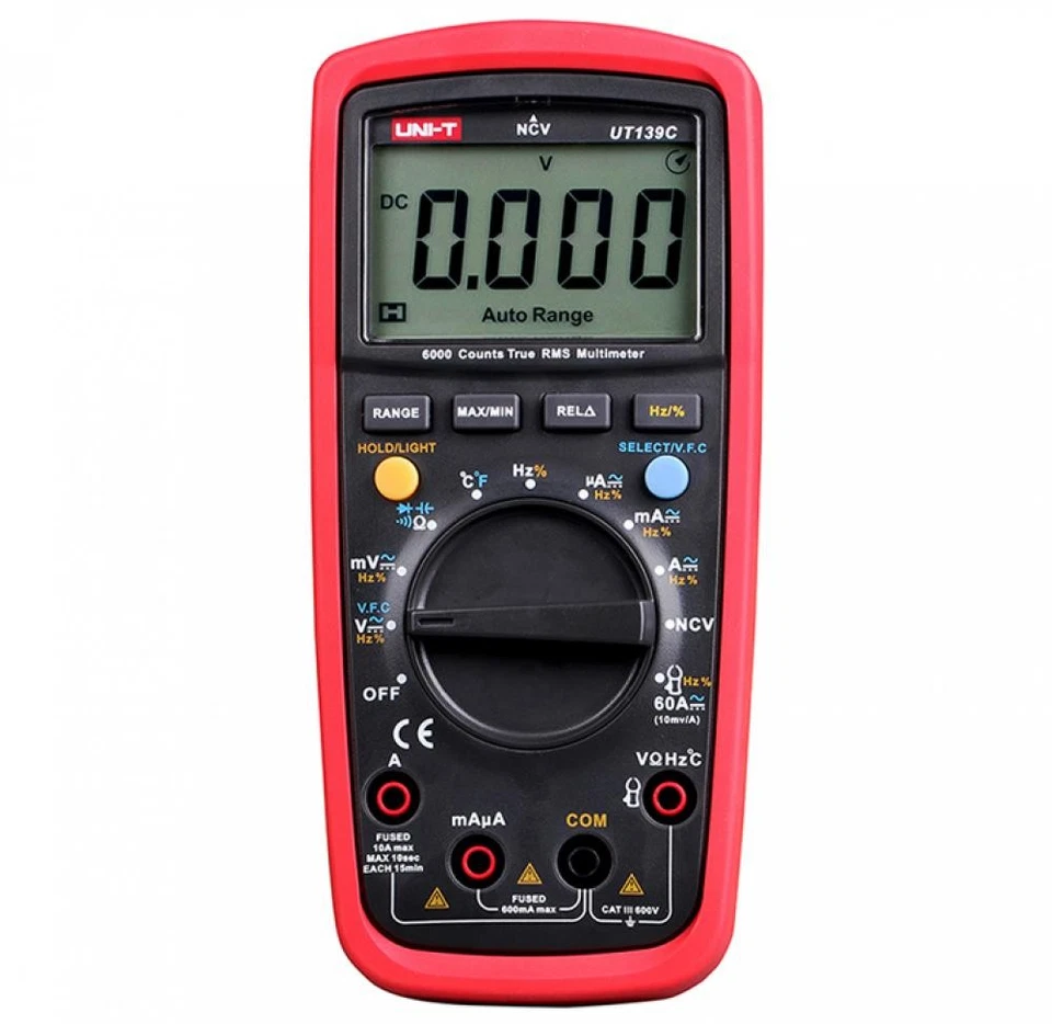 UNI-T, UT139C, Digitales True RMS Multimeter, Kapazität/ Frequenz/ Temperatur - Bild 1 von 4