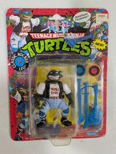 Vtg 1991 Playmates TMNT Classic Rocker Leo MOC Figure ROCK   N ROLLIN