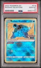 2022 Pokemon Go Radiant Blastoise #018 GEM MT PSA 10