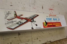 Carl Goldberg, "Stuntman 23" Vintage Controline Balsa Plane Kit 23"