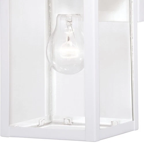 Vaxcel Lighting T0568 Medinah 1 Light 13" Tall Outdoor Wall - White - Picture 4 of 12
