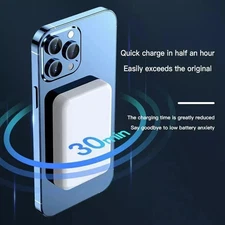 Magnetic Wireless Charger 10000mAh Power Bank Battery Pack for IPhone & Android