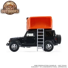 Greenlight Great Outdoors 4 - 2008 Jeep Wrangler Rubicon /Rooftop Camper 38080-F