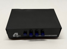 AV Switch Composite Selector 4 Port RCA Audio Video 4 in 1 Out to TV