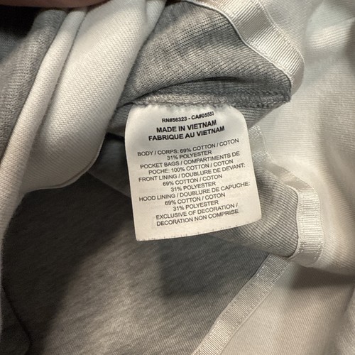 Nike Mujer NSW Tech Polar Cremallera Completa Capa Chaqueta Gris Blanco Talla S - Imagen 6 de 7