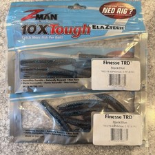 2 Packs Z Man Finesse TRD Ned Rig Bait Black/Blue