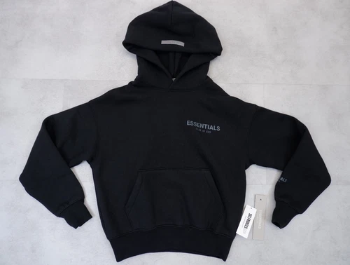Felpa con cappuccio Essentials Fear Of God NUOVA maglione taglia S 6 7 anni nero £74