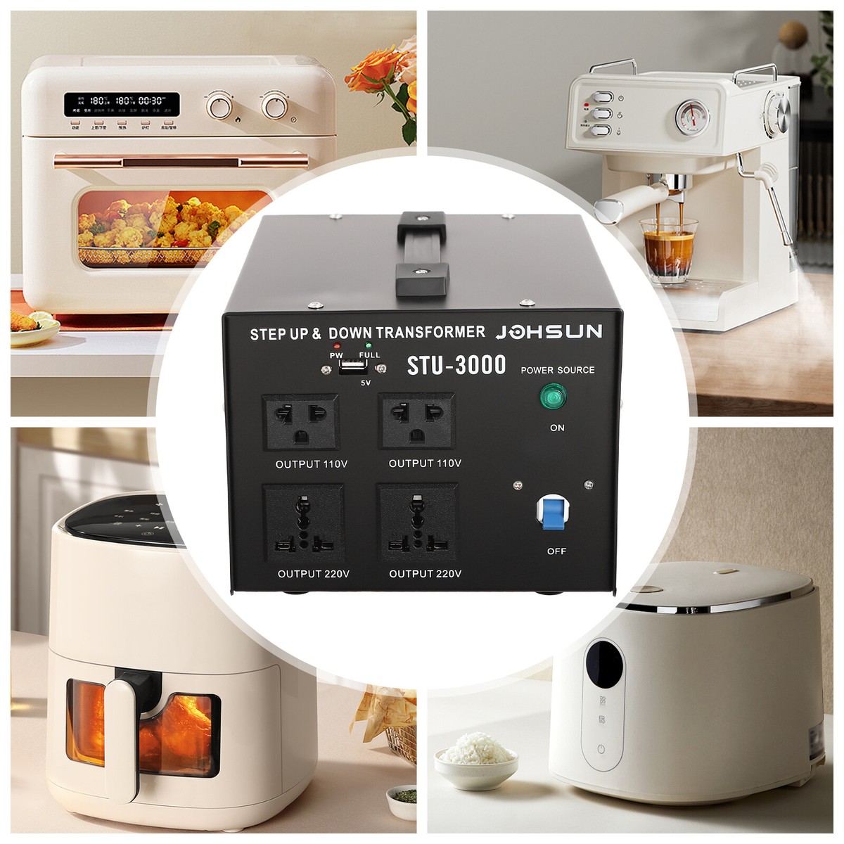 uyoyous Step Up Voltage Converter 110V to 220V 3000W Heavy Duty Power Transformer with Input Cable Step-Up Transformer 110V to 220V for 220V Asia Euro uyoyous Step Up Voltage Converter 110V to 220V 3000W Heavy Duty Power Transformer with Input Cable Step-Up Transformer 110V to 220V for 220V Asia Euro