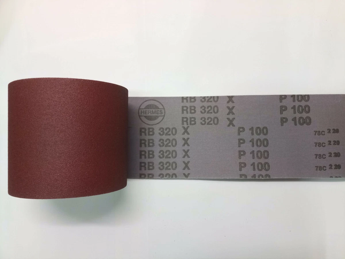 4 pieces 5000 mm X 120 mm HERMES sandpaper roll type RB 320 X