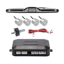 4 Parking Sensors Car LED Backup Reverse Auto Rear Radar System Alert Alarm Kit