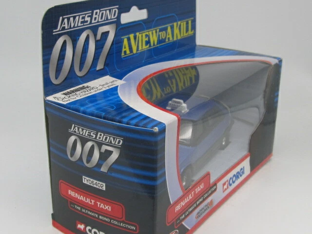 CORGI JAMES BOND 007 SECRET AGENT RENAULT 11 PARISIAN TAXI CAB -A VIEW TO A KILL - Image 3 of 4