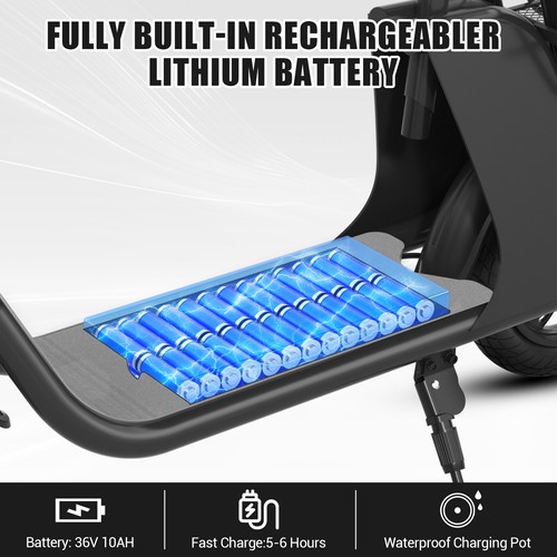 450W E-FOLDABLE ELECTRIC BIKE ELECTRIC SCOOTER WITH SEAT EBIKE UL 2849 CERTIFIED - Picture 22 of 43