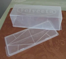 KRAFT VELVEETA CHEESE KEEPER 2 LB. CAPACITY 2 PIECE STORAGE CONTAINER