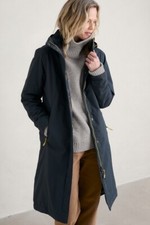 Seasalt Women's Coat - Blue Janelle Waterproof Coat - Regular - Squid Ink