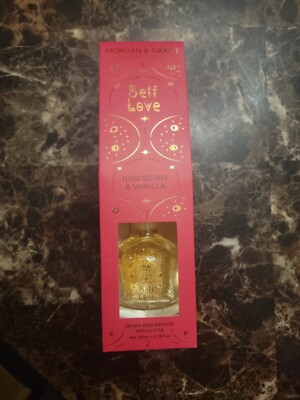 Morgan & Grace 100 ml Self Love Reed Diffuser with sparkle Raspberry & Vanilla