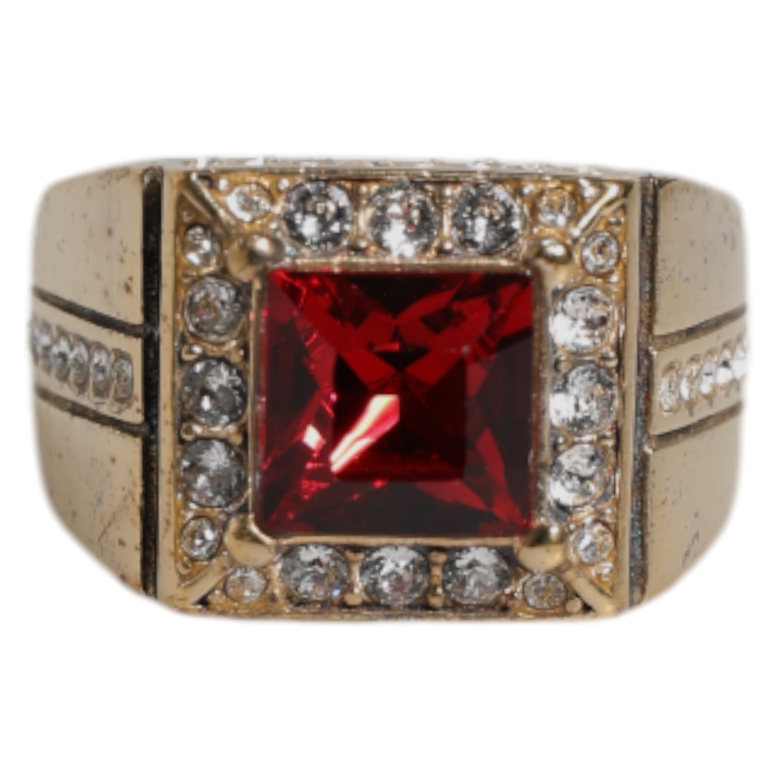 Кольцо DOLCE - GABBANA из чистого серебра 925 пробы с кристаллами золотого оттенка US85 EU58 600 долларов США 61390₽