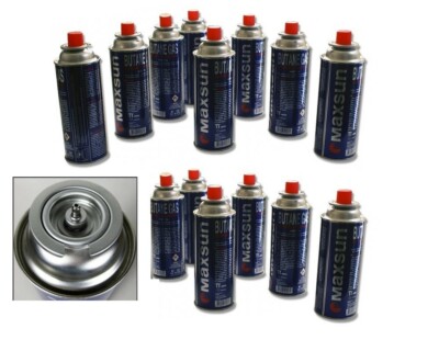 12x Gaskartusche Gasbrenner Camping Gas Butan 227 ml für Gaskocher BBQ Ofen Herd