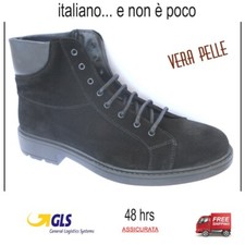 STIVALI UOMO SCARPONCINI PELLE POLACCHINE MADE  ITALY INGROSSO 39 A 45   VV