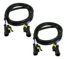 HID Extension Wire 100CM H10 9145 Two Harness Fog Light Xenon Ballast Socket