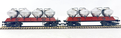 2 Stück Behälterkesselwagen DR - 4-achsig - Eigenbau 1980 - DR - H0 HO 1:87