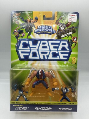 Cyber Force Action Figures, Mega Heroes, The Ultimate Encounter, Limited Edition