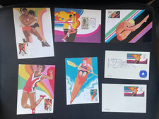 USA Seven different Olympic postcards 1984 Los Angeles
