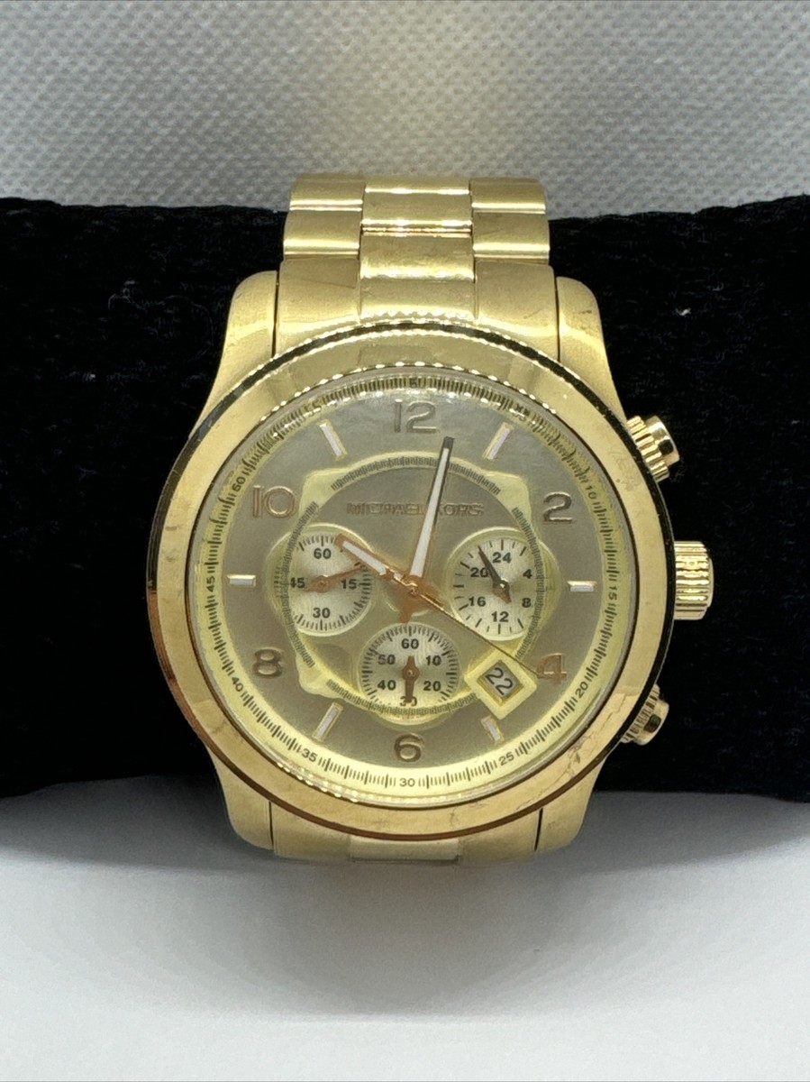 Micheal Kors Watch Gold MK8077 Micheal Kors Gold MK8077 with Real Diamonds main image 2