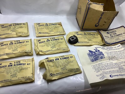 NOS Champ Items Inc No.175 Rocker Arm Alignment Kit Box Of 7 For Chevy V8 55-63