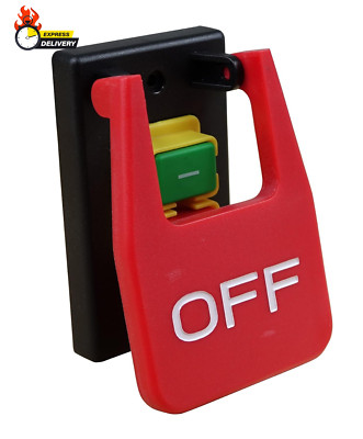 120V Magnetic Paddle Switch, 1/2 HP. Large Knee Paddle for Power Tools Fast Powe