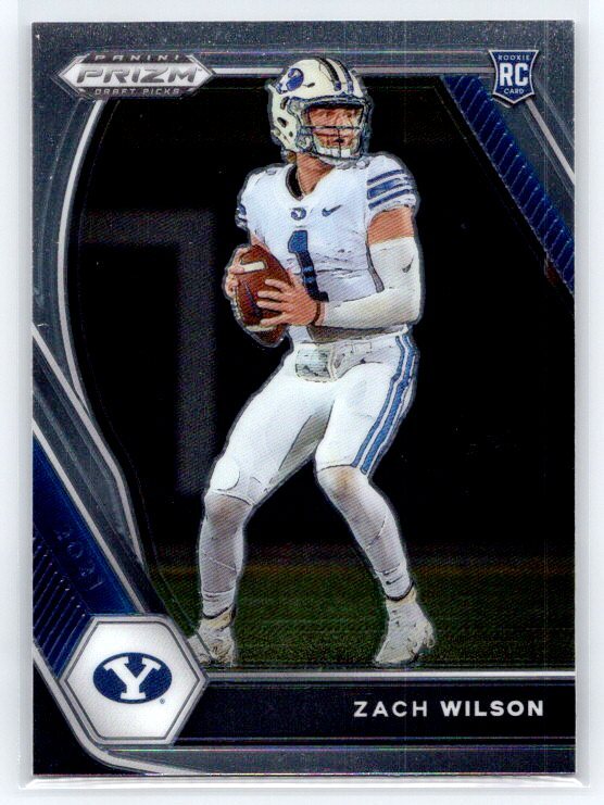 Zach Wilson 2021 Panini Prizm Draft Picks Collegiate Rookie #105