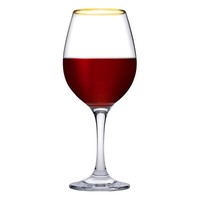 WeingläSer Set 6 Tlg. Amber Mit Goldrand 295 Ml Pasabahce