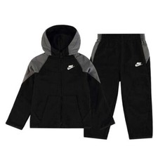 NIKE Infants CLASSICS TRACKSUIT Age-12/18- 18/24  months BLACK/Greynike Tick