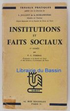 Institutions et faits sociaux P. C. Timbal 1958