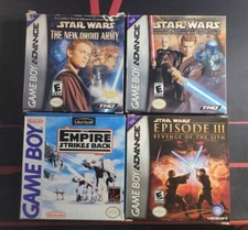 Nintendo Game Boy Advance Video Game Bundle CIB Star Wars