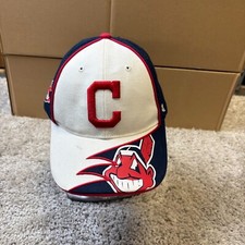 Cleveland Indians Hat Cap Strap Back Youth Blue Wahoo MLB Baseball Forty Seven