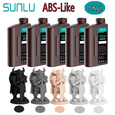 5KG SUNLU ABS-Like Resin 3D Drucker Resin For LCD/SLA/DLP 3D Drucker Mehrfarbig