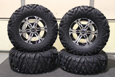 WOLVERINE 1000 X2 29'' QUADKING RADIAL 8 Ply ATV TIRE 14'' VIPER M/B WHEEL KIT 11K