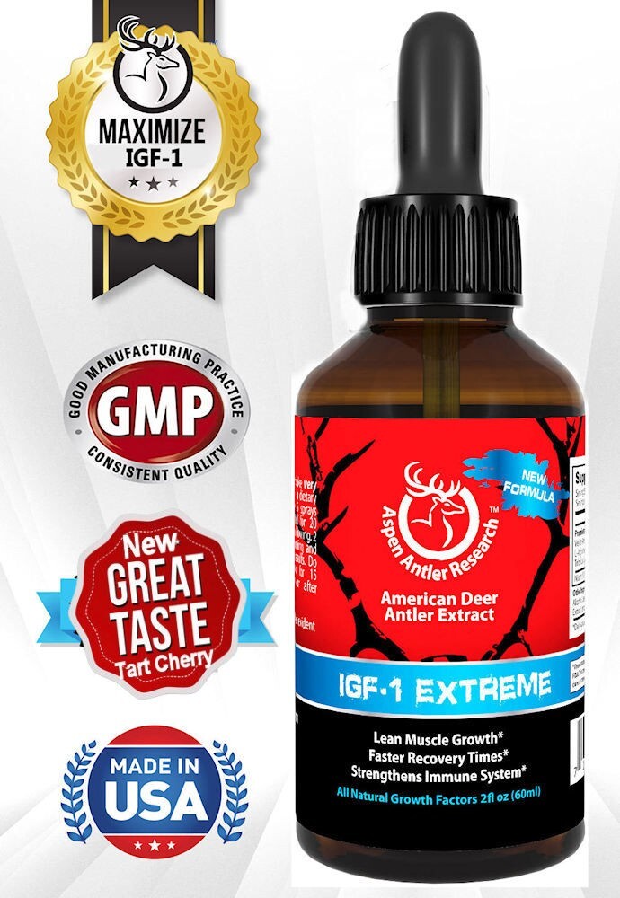 Deer Antler Velvet Spray EXTREME IGF-1 | 400mg At 43X | One Bottle 