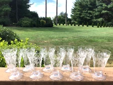 Tiffin Florence Ice Tea Waters Set of (10) 5” Tall 10 oz ELEGANT DEPRESSION GL.