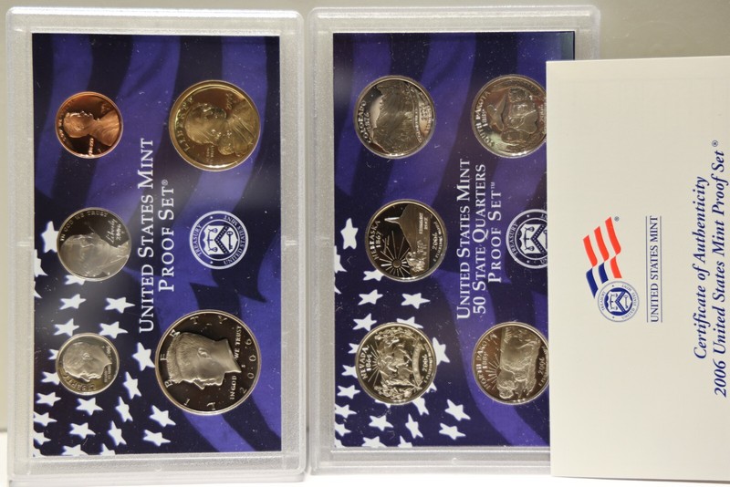 2006-S U.S. Mint Proof Set w/ Certificate 10 Coins Original Clad..