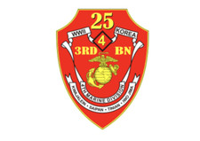 4" us marine corps 3rd battalion 25th marines 4th div sticker decal usa made